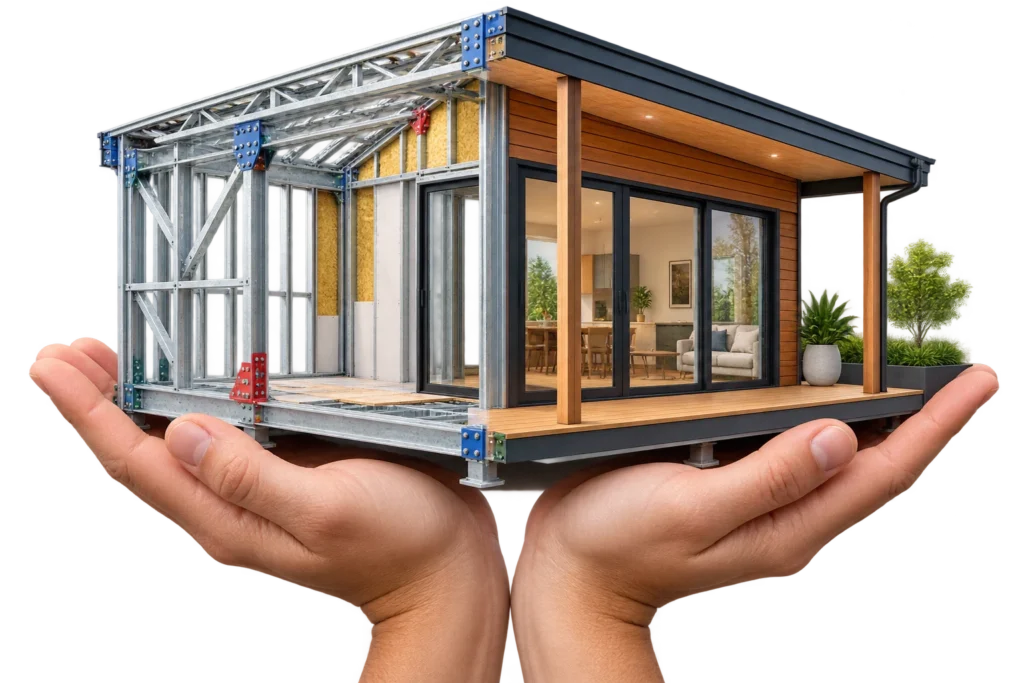 LGSF vs RCC construction - assembling a modular building