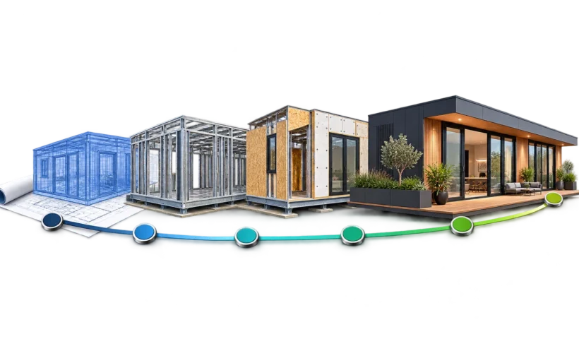 ORZA Infra modular building delivered on site