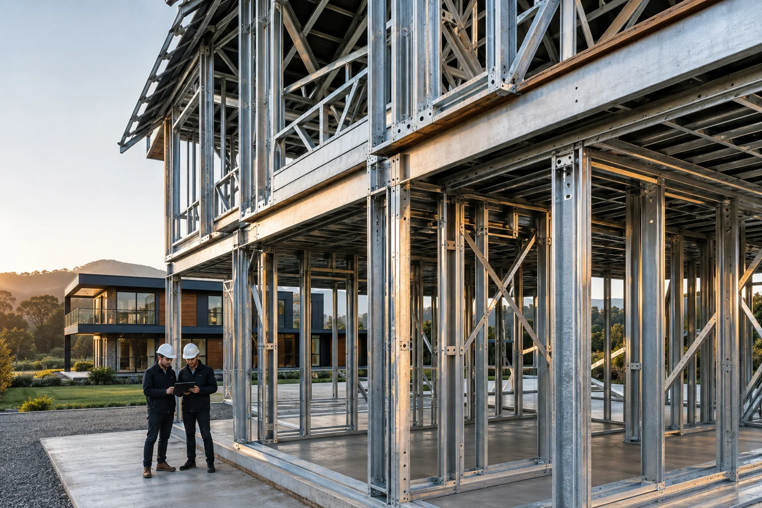 LGSF structures by ORZA Infra - light gauge steel frame building